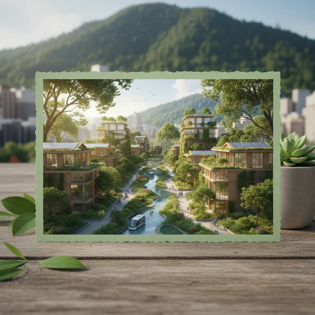 Prédio sustentável Green Urban com fachada ecológica