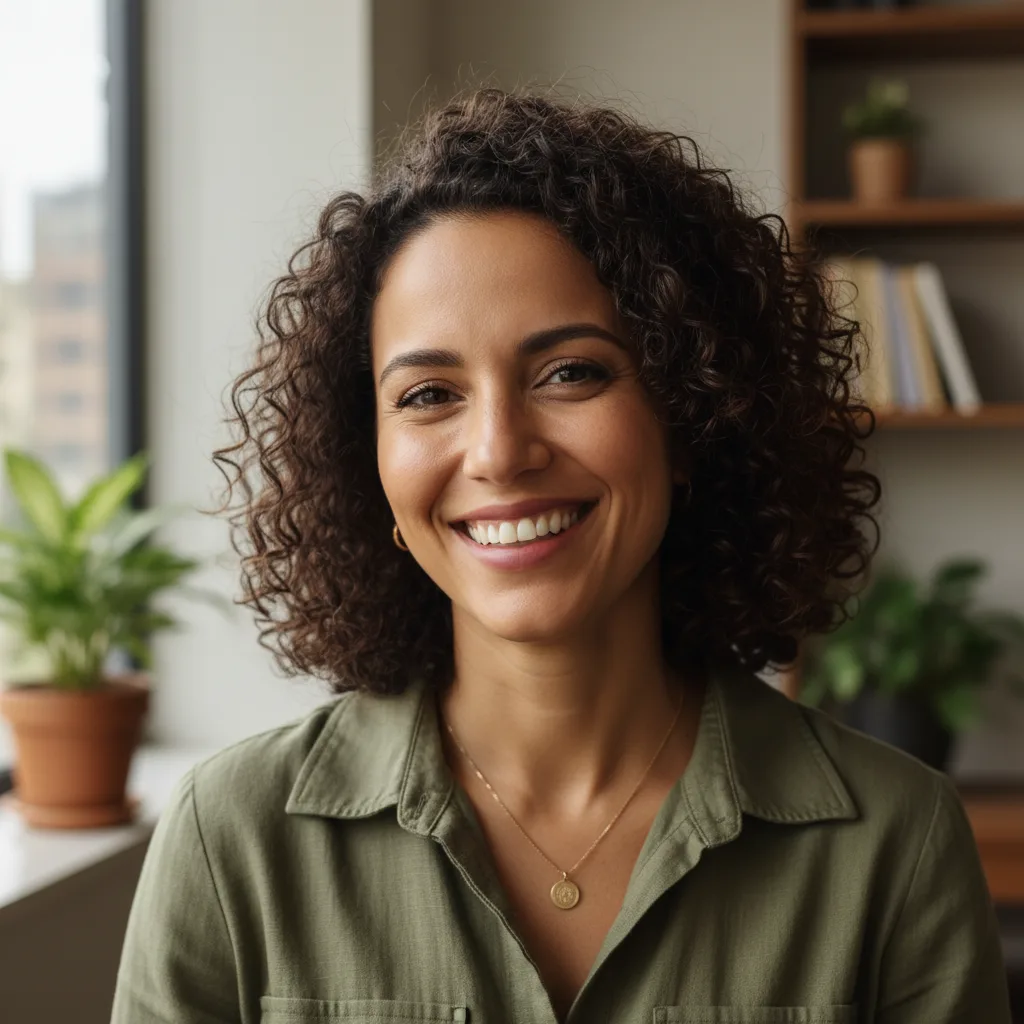 Cliente sorrindo em apartamento TorreViva