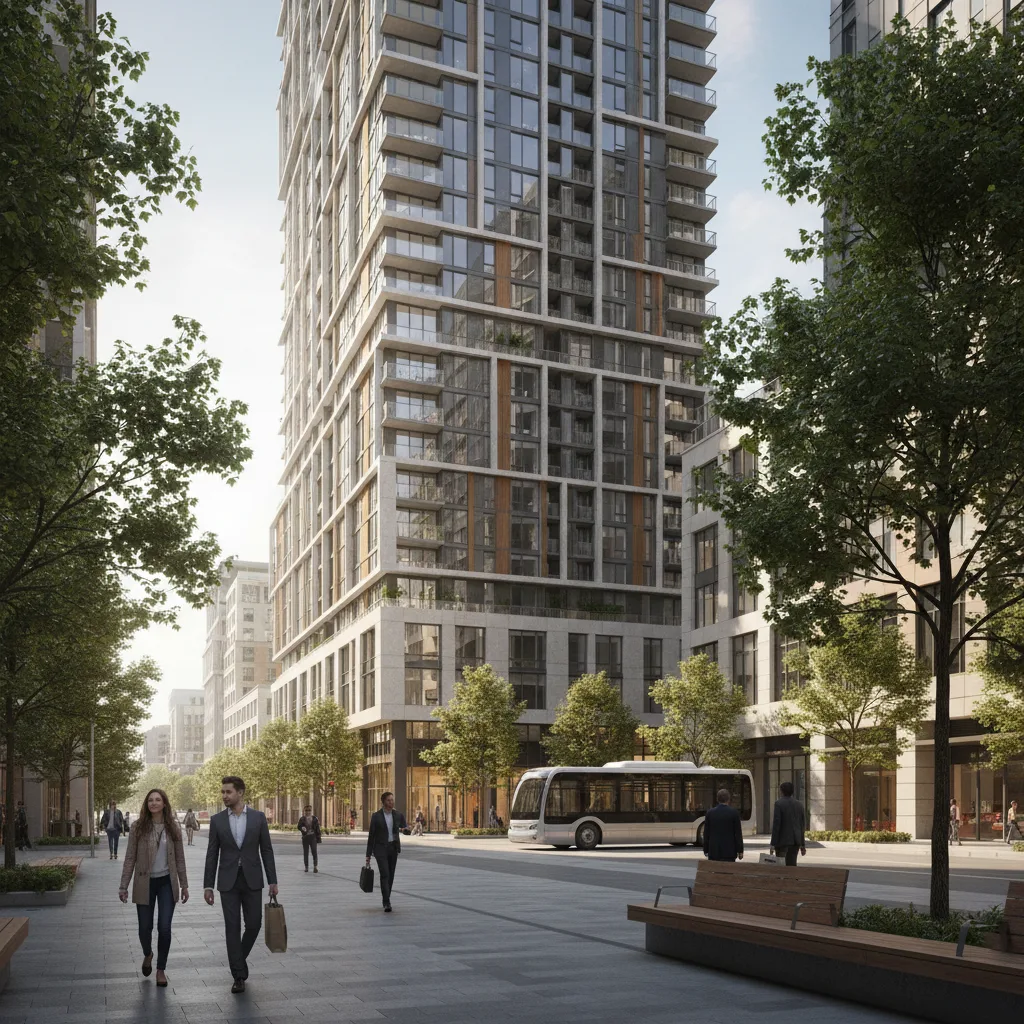 Edifício residencial novo no centro de São Paulo
